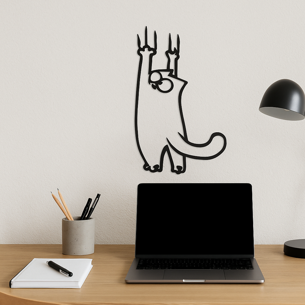 Modern 3D Printed Wall Decor | Minimalist Art | Home Office & Living Room Decoration | Handmade Wall Art Gift